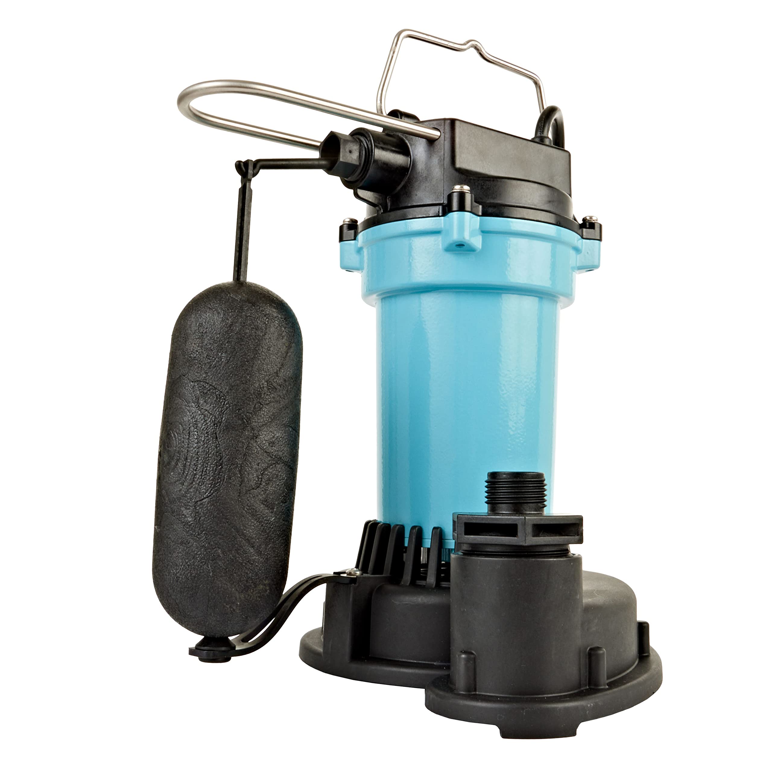 Photo 1 of Little Giant 5.5-ASPA 115-Volt, 2100 GPH, 1/4 HP Automatic Aluminum Sump Pump with Snap-Action Float Switch and 10-Ft. Cord, Blue or Black, 505702