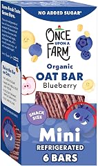 Once Upon a Farm Organic MINI Blueberry Refrigerated Oat Kids' Bar Multipack, 6-0.78 oz (22g) Bars