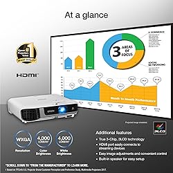 Epson Pro EX7280 3-Chip 3LCD WXGA Projector, 4,000