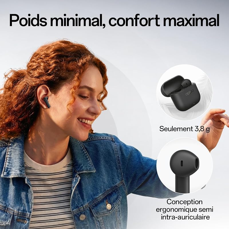 Enco Buds3 Écouteurs Intra-Auriculaires sans Fil, Bluetooth 5.4, IP55 Étanche, 48 h Batterie, AI Translation, 47ms Mode Gaming, Noir