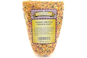 The Bulk-Priced Food Shoppe Peanut Brittle Crunch Coat Ice Cream Topping (1 lb. Resealable Zip Lock Stand Up Bag), Kosher