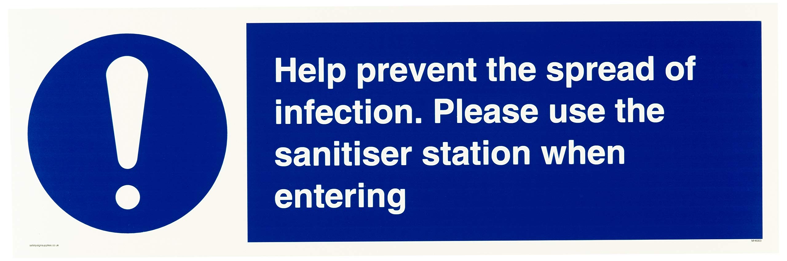 Help prevent the spread of infection. Please use the sanitiser station when entering