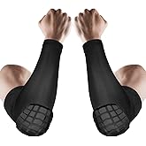 AceList 2PCS Elbow Pads with Padded Compression Shield Shape Arm Sleeves for Protection - Suitable for Basketball, Volleyball