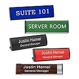 Custom Office Wall or Desk Name Plates with