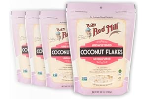Bob's Red Mill Coconut Flakes, 10oz (Pack of 4) - Non GMO, Fair Trade Certified, Vegan, Paleo Friendly, Keto Friendly, Kosher