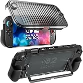 Protective Case for Nintendo Switch 2，Durable Anti-Slip Shockproof Protective Hard Case Full-Body Rugged Protection Switch 2 Cover, Anti-Scratch Cover for Nintendo Switch 2 Skin (Black)