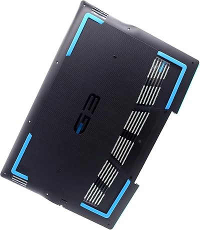 Dell G3 3500 3590 Bottom Base Cover w/Blue Rubber Feet USB-C KV9X9 0KV9X9