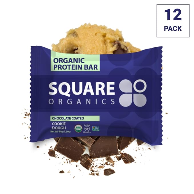 Square Organics Protein Bars Dark Chocolate Cookie Dough Vegan Protein Coconut Mct Oil Pre Workout Healthy Snack 12 Pack #whole #foods #cookie #dough Square Organics Protein Bars Dark Chocolate Cookie Dough Vegan Protein Coconut Mct Oil Pre Workout Healthy Snack 12 Pack