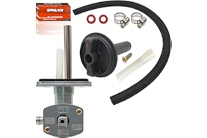 SPNUVR Motorcycle Fuel Tank Switch Valve with Lever Screw Fit for Yamaha Kodiak 400 Kodiak 450 YFM400 YFM450 YFM400FA YFM450FA 5GH-24500-10-00 1NS-F4524-00-00 Fuel petcock