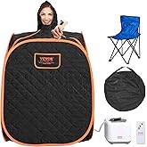 VEVOR Portable Personal Steam Sauna Spa Tent with 2L 1000 Watt Steam Generator, Includes Foldable Chair, Home Therapeutic Sau