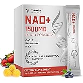 Totaria NAD Liquid Supplement 1500mg for Men & Women, Extra Strength NAD+, Resveratrol, PQQ, CoQ10, 16-in-1 Formula with Nicotinamide Riboside for Anti Aging, Energy, Immune, Focus (30 Packets)