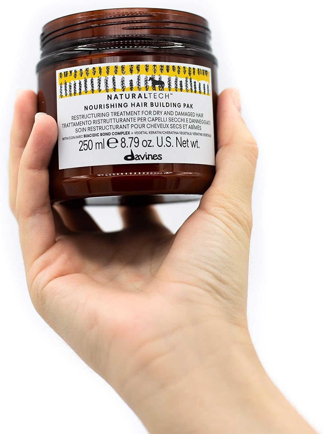 Natural Tech by Davines Nourishing Hair Building Pak 250ml - Image 4
