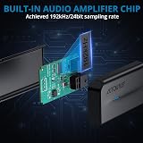 AUTOUTLET DAC Optical to 3.5mm Converter 192kHz/24bit Volume Control view 3