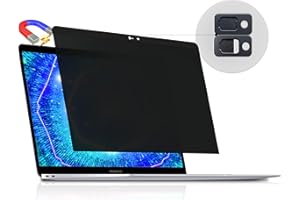 Peslv Magnetic Privacy Screen Compatible with MacBook Air 13 Inch (2010-2017), Removable Anti Blue Light Glare Peep Filter Black out Screen Protector for Mac 13In Laptop Model (A1369, A1466)