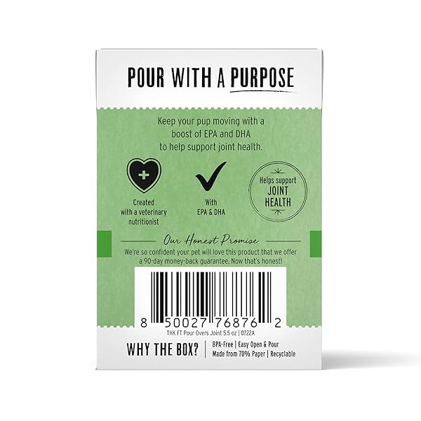 THE HONEST KITCHEN HUMAN GRADE FUNCTIONAL POUR OVERS: HIP & JOINT SUPPORT – CHICKEN STEW DOG FOOD TOPPER, 5.5 OZ X12