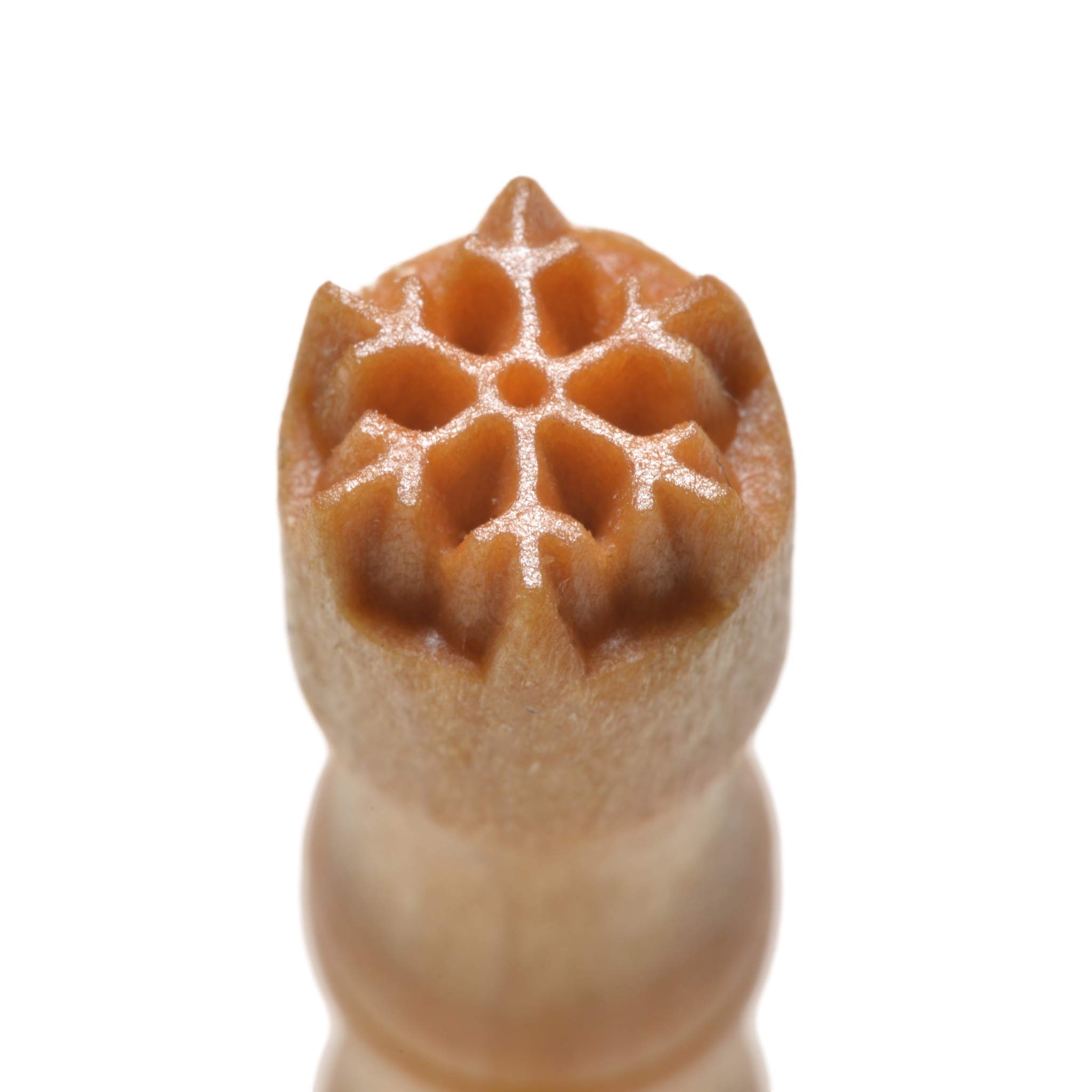 MKM Pottery Tools Stamps 4 Clay Mini Round Decorative Stamp for Clay (Smr-064 Snowflake 1)