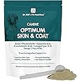 Dr. Bill’s Canine Optimum Skin & Coat (680g) – Fish Oil Omega-3 Fatty Acids Dog Supplement with Biotin, Type I & III Marine Collagen, Hyaluronic Acid & Folic Acid