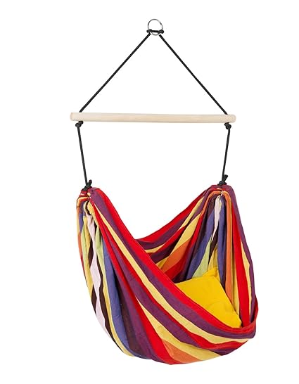 AMAZONAS Kinder Hängesessel Kid‘s Relax rainbow 155 cm x 120 cm bis 80 KG in Regenbogenfarben