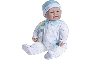 Caucasian 20-inch Large Soft Body Baby Doll | JC Toys - La Baby | Washable |Removable Blue Outfit w/ Hat and Pacifier| For Children 2 Years +