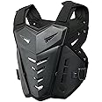 Light Upgrade Chest Armor Motorcycle Armor Body Guard Vest, Dirtbike Riding Off-Road Racing Cycling Skiing Motocross Adult Kids Protector Shirt Jackets for Street Bike, Mens Back Protection