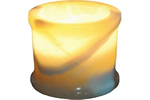 CraftsOfEgypt Egyptian Real Alabaster Stone/Marble Candle Holder Votive