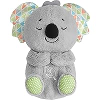 Fisher-Price Baby Toy Soothe 'n Snuggle Koala Plush Sound Machine with Customizable Music Lights & Breathing Motion for Newbo