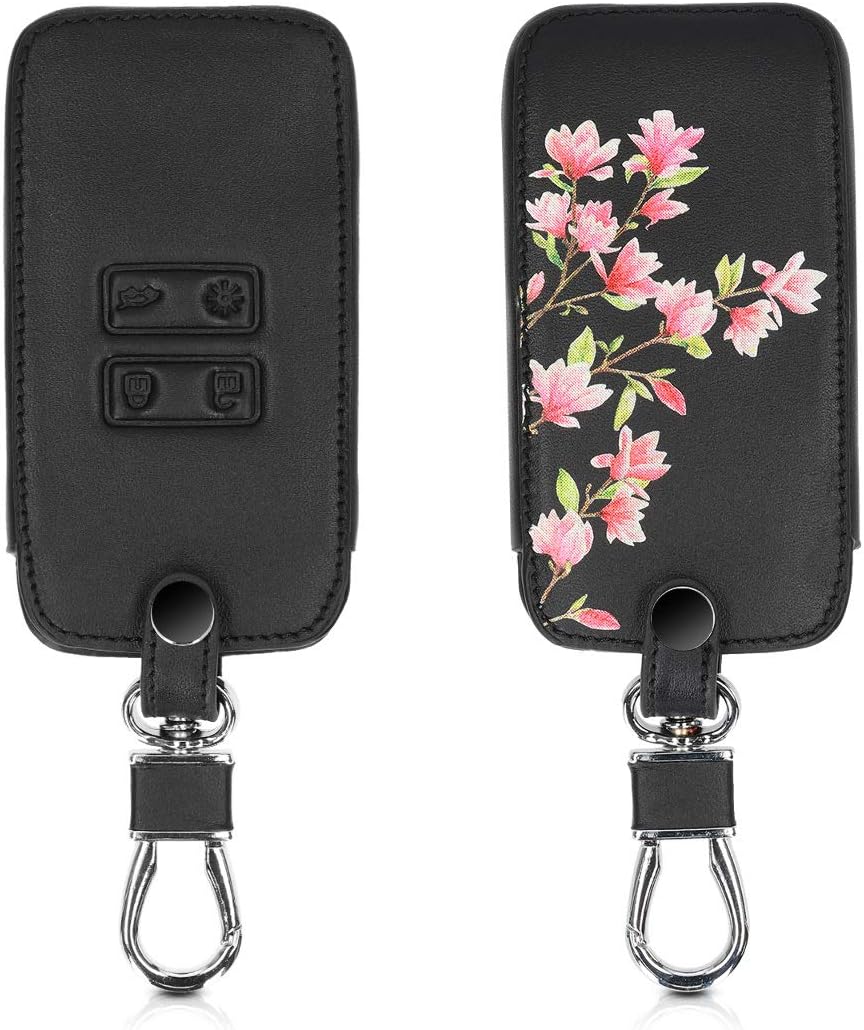 kwmobile Key Cover Compatible with Renault 4 Button Car Key Smart Key (only Keyless Go), Faux Leather Car Key Fob Protector