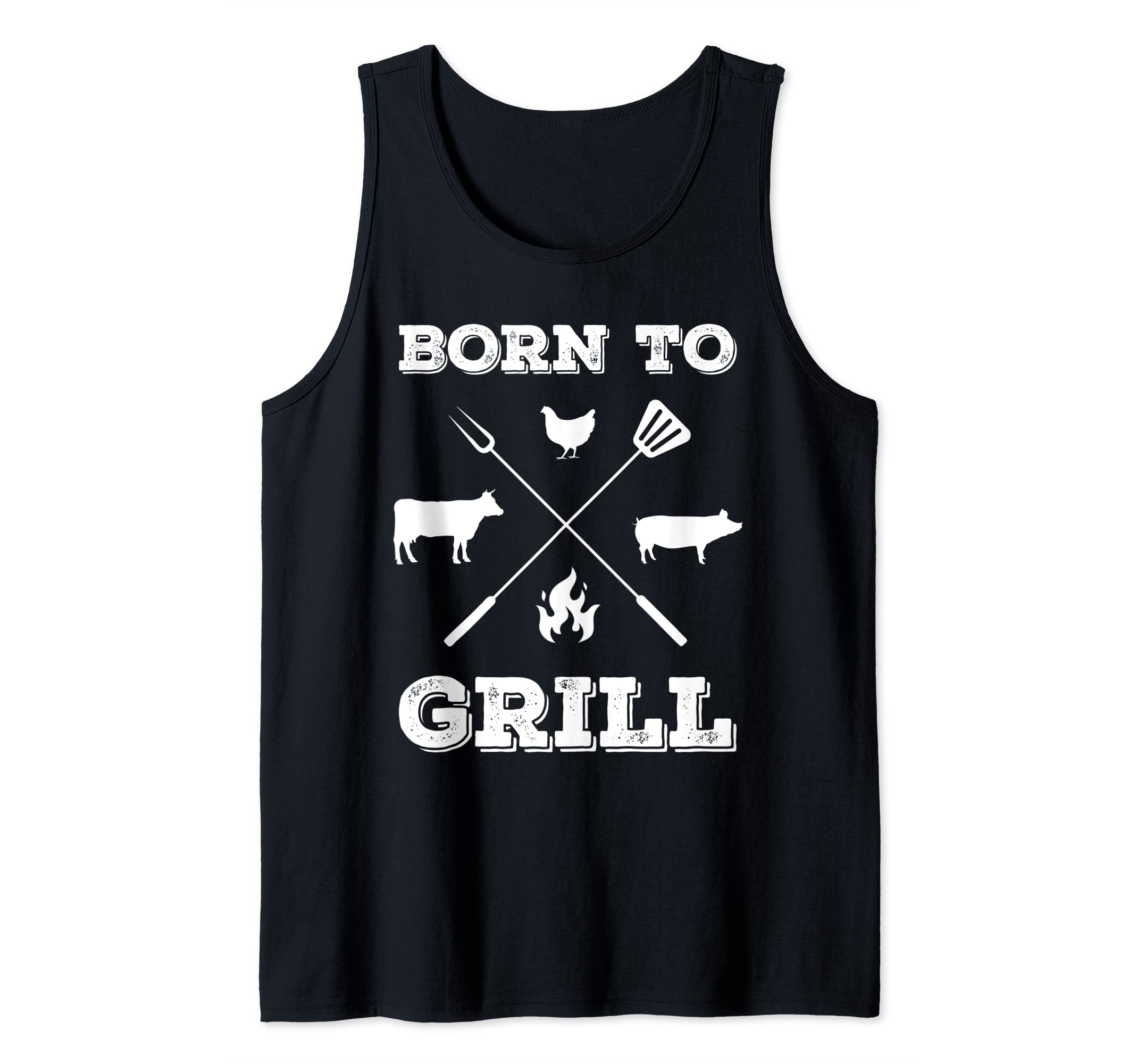 Born to Grill Barbecue Pitmaster Grill Summer Outdoor BBQ Tank Top