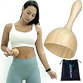 COZLOW Wood Therapy Massage Cup - Maderoterapia Massager for Body Sculpting, Fascia Release & Lymphatic Drainage - Wooden Cupping Massage Tool - Maderotherapy Helps Reduce Cellulite Appearance