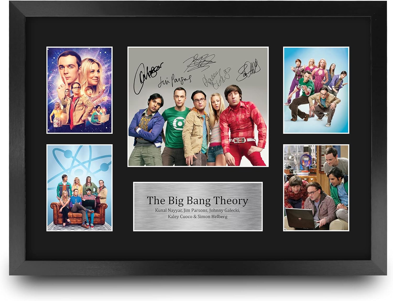 Photographs - HWC Trading The Big Bang Theory 16 x 12 inch (A3) Printed Gifts Signed Autograph Picture for TV Memorabilia Fans - 16