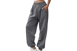 Sweatpants for Women Baggy High Waisted Lounge Pants Casual Joggers Workout Gym Athletic Trousers with 3 Pockets