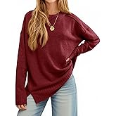 Cicy Bell Womens Oversized Sweaters Casual Long Sleeve Knit Pullover Tops Crewneck Trendy Slouchy Fall Tunic Tops