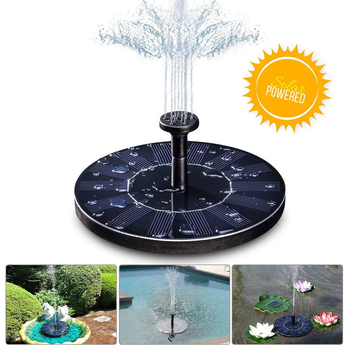 LIUMY Solar Pump, 1.4W 150L / h Solar 