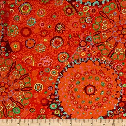 Amazon Com Freespirit Fabrics Kaffe Fassett Millefiore Tomato