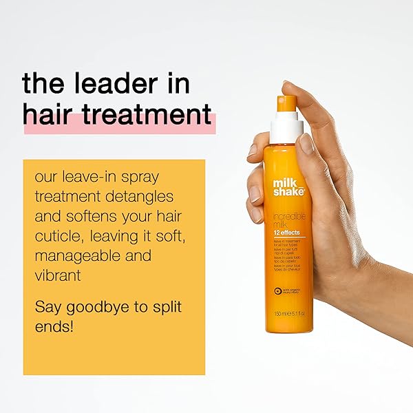 MILK_SHAKE INCREDIBLE MILK – LEAVE-IN HAIR TREATMENT FOR ALL HAIR TYPES – RENEWS DETANGLES AND REPAIRS DAMAGED HAIR