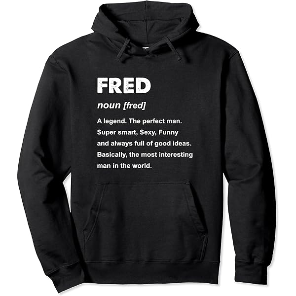 Amazon.com: Fred Name Pullover Hoodie : Clothing, Shoes