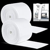 Woanger 2 Pcs Boat Line Chafe Guards Anti Chafe 10 Feet Dock Line Anti Chafing Guard Gear Fit up to 1 Inch Rope for Boat Dock Deck Line Protection, Sleeve, White 2.5 Inch