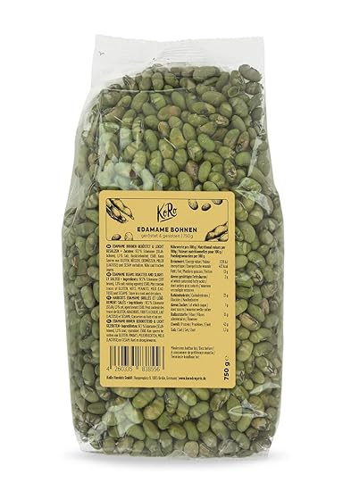 Koro Edamame Bohnen Gerostet Gesalzen 750 G Knuspriger Snack Fur Zwischendurch Ohne Ol Gerostet Und Ohne Kunstliche Zusatze Amazon De Lebensmittel Getranke