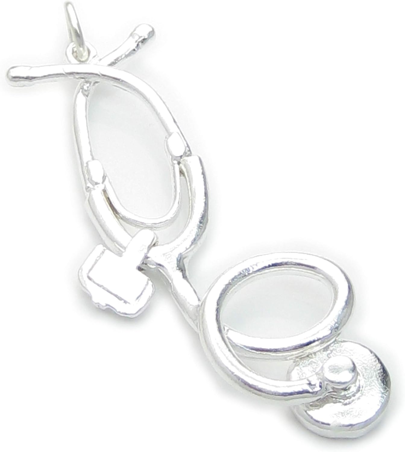 Stethoscope sterling silver charm pendant .925 x 1 Medical Stethoscopes Amazon.co.uk Jewellery