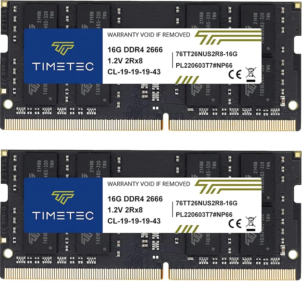 Timetec Hynix 32GB Kit DDR4 2666MHz 2x16GB SODIMM 260pin CL19