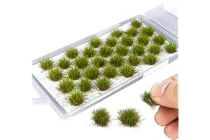 Miniature Grass Tufts, Realistic Artificial Grass Tufts Decorative Static Grass Applicator Artificial Grass for DIY Railway T