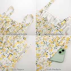 Floral Corset Dress for Women Ruched Bust Flowy