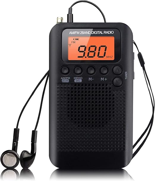 Pocket Portable AM FM Radio Mini Radio Digital Tuning Amazon.co.uk