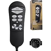 ZKAD-5 5 Pin Lift Chair Remote Only Fit for 2 Motors Golden and Ultra Comfort Chairs with 11 Button(Include SIT or Home, Not Twilight) Remote, Recliner Hand Control Part 5-Years Free Replacement