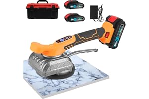 LASIEYO Tile Vibration Leveling Machine, Tile Vibration Tools for Installation with Suction Cup Vibrator Handheld Tile Butt Leveller, Tile Spacers Leveling System 5 Speeds Adjustable (2 Battery)