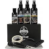 Guitar Cleaning Kit - 8-Piece Professional Maintenance Set with Guitar Cleaner, Fretboard Oil, Polish Wax, String Cleaner, 3-