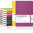 Dynta Hardcover Journals Bulk, 10 Packs A5 Lined Notebooks for Writing 200 Pages/100Sheets, 8.4 x 5.8 inch, 10 Colors Classic Ruled Notebook for Work/Note Taking/College
