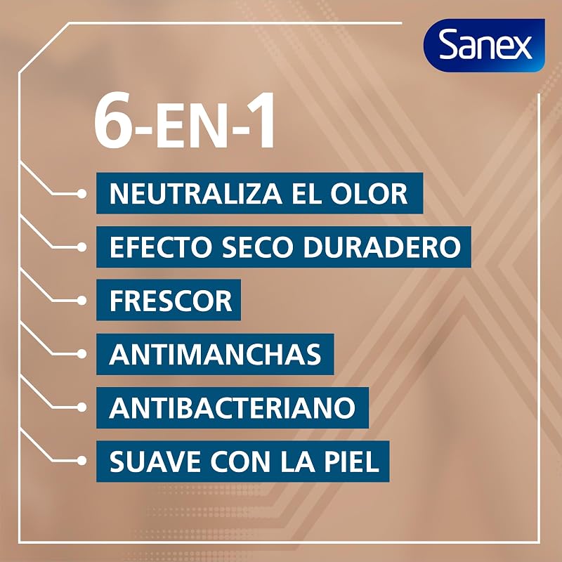 Men Active Control, Desodorante Antitransp. Roll-On Hombre, 6x50ml