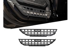 DV8 Offroad Slim Front Door Molle Pockets for 2018-2025 Jeep Wrangler JL & 2020-2025 Gladiator JT | Replaces The Weak Factory Netting | Molle Panel Design | Slimmer Width for Improved Legroom | Pair