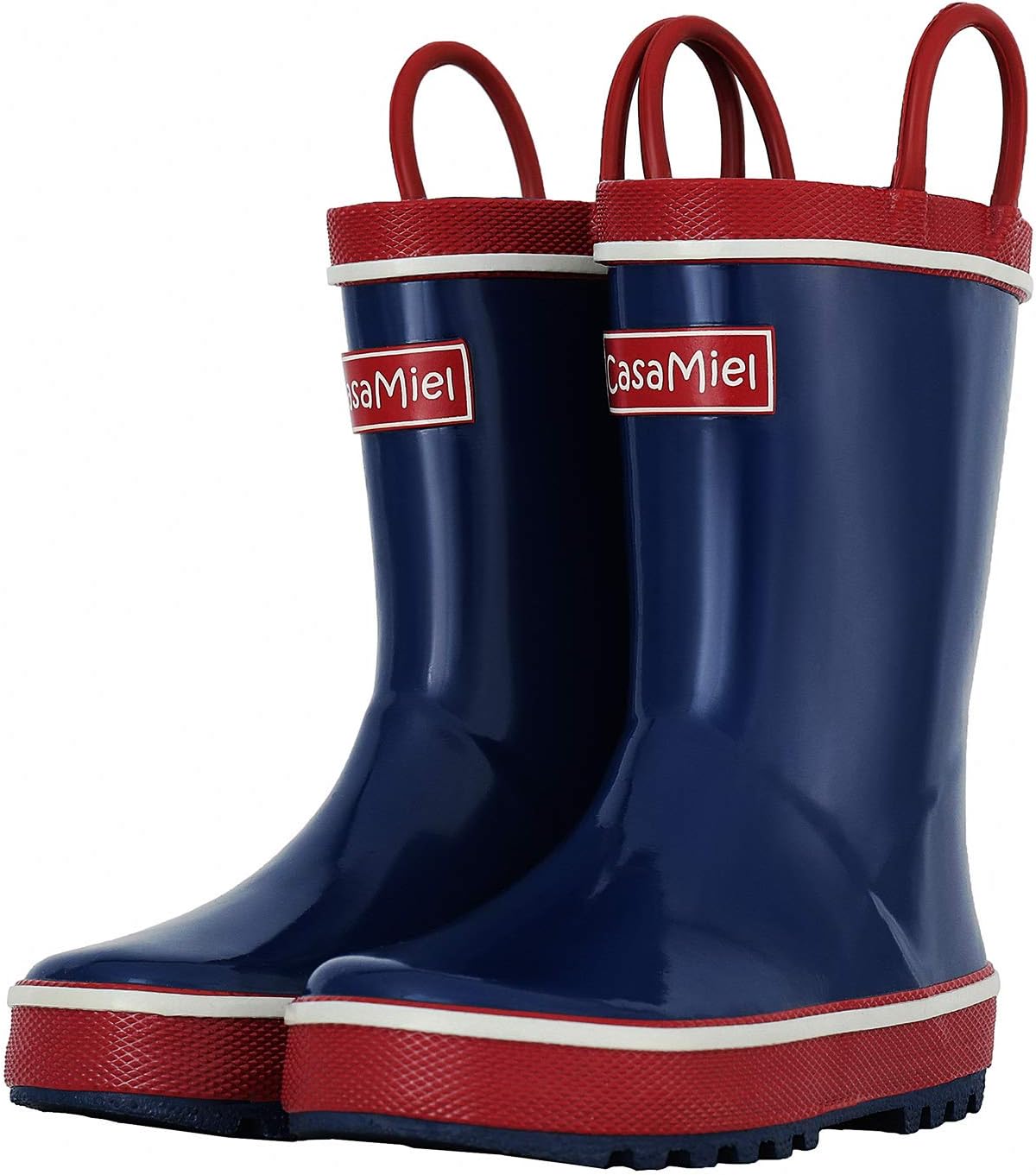 CasaMiel Toddler Rain Boots for Kids Unisex Kids Rain Boots for Girls and Boys, Handmade Natural Rubber Rain Boots for Children Botas para Niños
